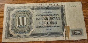 Bankovka 1000 korun z roku 1942, Specimen - 2