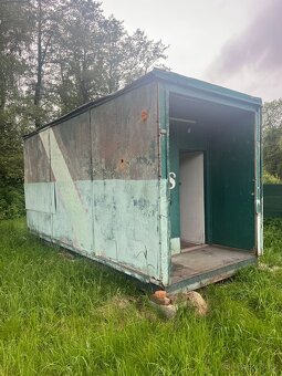 Stavební buňka s oknem a dveřmi, rozměr buňky 6x2.45x3m - 2