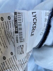 Potah na pohovku Ikea LYCKSELE černé barvy, sametový. - 2