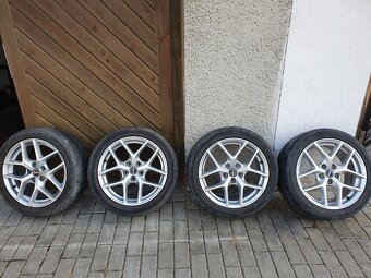 4x ALU 5x112 7,5Jx17 Borbet + letní pneu 225/45 r17 - 2