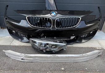 BMW F32 LCI M-paket nárazník blatník led světlo výztuha - 2