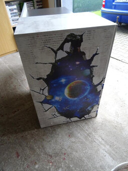 Tablo - psací stůl, 1x dveře, 2x zásuvka (grafit/enigma) - 2