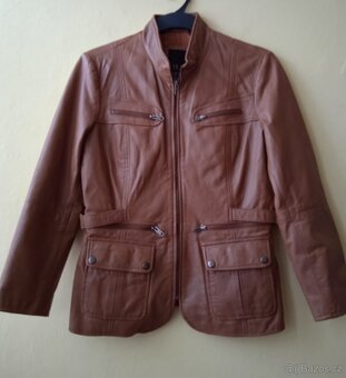 Kožená bunda, velikost 36 - 2