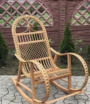 Houpací proutěné křeslo - 2