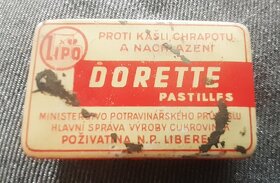 Plechová stará krabička Lipo DORETTS pastillles - 2