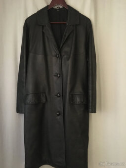 Dámský kožený kabát _ 60.léta - 2