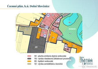 Prodej, pozemek pro bydlení, 1000 m2, Dolní Slověnice, Lišov - 2