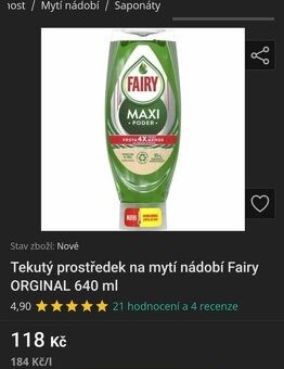 Prostředky na nádobí Dreft Max Power (2 typy vůně) 50% SLEVA - 2