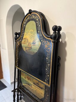 Starožitné italské ručně malované postele (1890) - 2