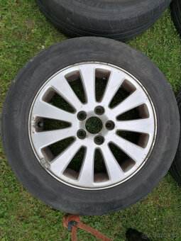 4ks ALU kola R16 rozteč 5x108 na VOLVO s letníma 205/55/16 - 2