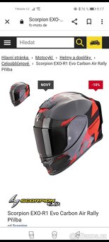 Scorpion EXO R1 Carbon air Rally vel. M - 2