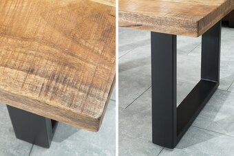 KONFERENČNÍ STOLEK IRON CRAFT 100 CM MASIV MANGO - 2