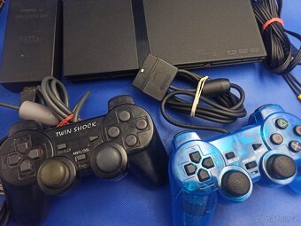 PS2 PlayStation 2 Slim + Hry - 2