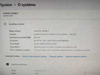 Dell Optiplex 9020/16GB/SSD+500HDD/monitor/klávesnice/myš - 2