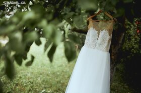 Krásné svatební boho šaty - 2