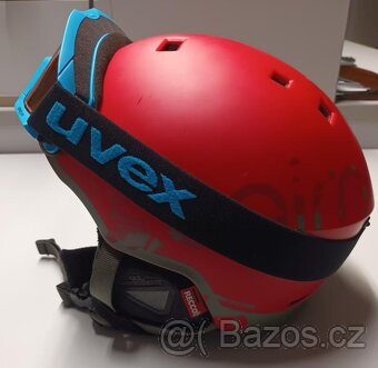 Dětská lyžařská přilba Cairn 53-56 + brýle uvex - 2