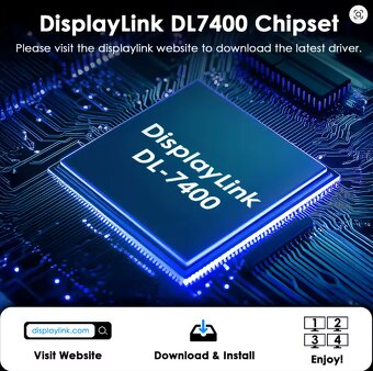 WAVLINK Quad 4K@120Hz/Dual 8K Universal Display Adapter - 2