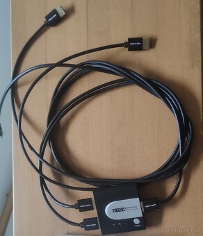 HDMI switch Vention 2v1 / 1v2 (obousměrný) + kabely - 2