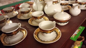 Retro porcelánová čajová sada Haas & Czjzek, závod Chodov - 2