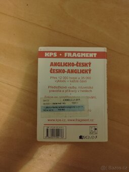 Anglicko český česko anglický slovník KPS - 2