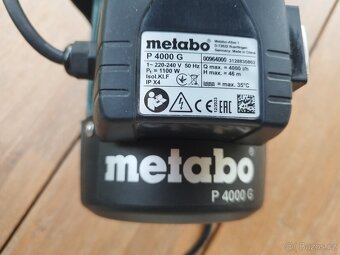 Prodám zahradní čerpadlo METABO P400 G. - 2