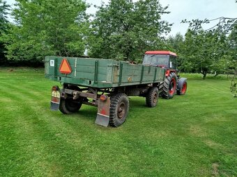 Vlek za traktor, vlečka, traktorový přívěs, valník 7t - 2