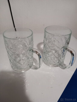 Prodám retro pivní sklo půllitry a třetinky. - 2