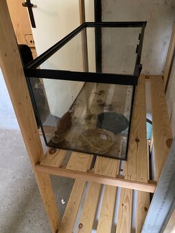Akvarium a nahřívací lampa - 2