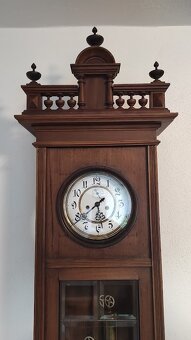 Starožitné závažové hodiny Gustav Becker s vteřinovkou. - 2