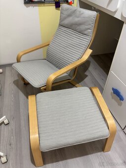IKEA POÄNG křeslo+podnožka - 2