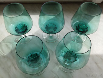 5 x sklenice napoleonky vintage - 2
