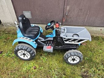Dětský elektrický traktor Kingdom s výklopnou korbou - 2