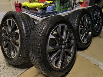 ALU kola Mazda CX5 5x114,3 R19 Originál, pneu letní 7mm - 2
