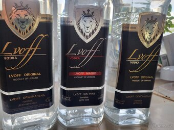 3x ukrajinská vodka Lvoff 0.5l - 2