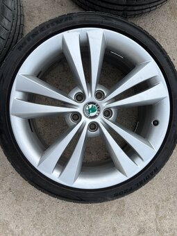 Škoda Ocavia RS OEM disk 18" + Pneumatiky - 2