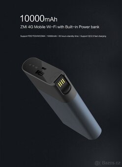 Powerbanka 10000 mAh 4G LTE Mobilní Wi-Fi s Routerem - 2
