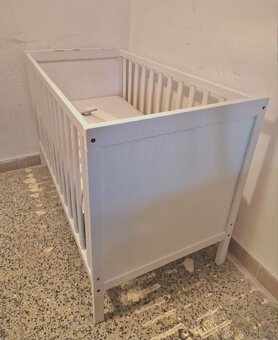 Dětská postýlka 120x60cm (IKEA Sundvik) se zábranou - 2