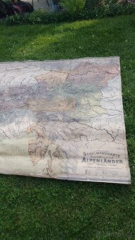 Mapa Alp z roku 1899 - 2