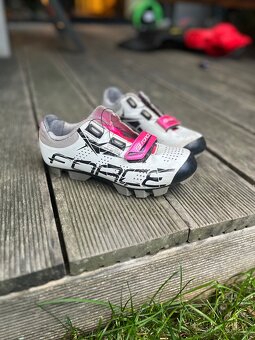 ✨ Dětské tretry na kolo Force MTB Crystal, růžové, vel. 35 ✨ - 2