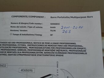 střešní nosiče Fiat - originál - 2