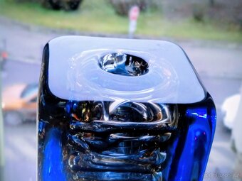 Váza Hutní sklo-František Vízner Škrdlovice vzor 6860/18 - 2