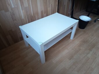 Konferenční stolek Ikea bílá, 90x55 cm - 2