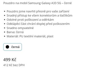 Pouzdro flip Samsung A33 5G 6,4" - 2