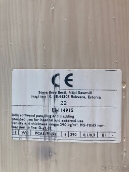 Fasádní palubky (6ks) 19x120x4200, smrk, A/B, plocha 2,9m2 - 2