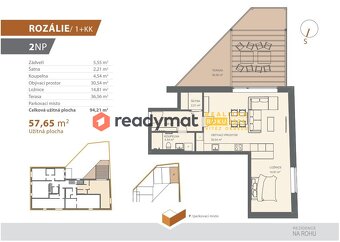 Prodej novostavby bytu Rozálie 1+kk, 58 m2, Hodonín - 2