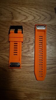 GARMIN Fenix 5x, 6x, 7x, 8 tah, řemínek, pásek 26mm oranž - 2