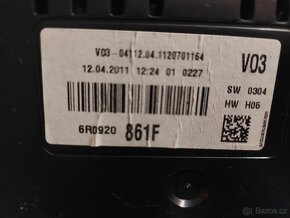 6R0920861F naftové budiky vw polo 6r - 2