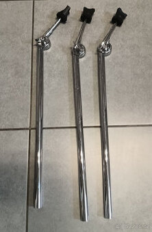 čierne trubky, rúrky, clampy, ramená na bicie - 2