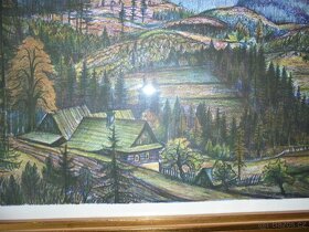 Jan Hrnčárek-litografie 81/200, malíř z Valašska (1918-2009) - 2