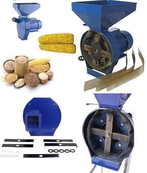 Šrotovník mlýnek DRTIČ na obilí 4500W +4 síta +sekací nože - 2